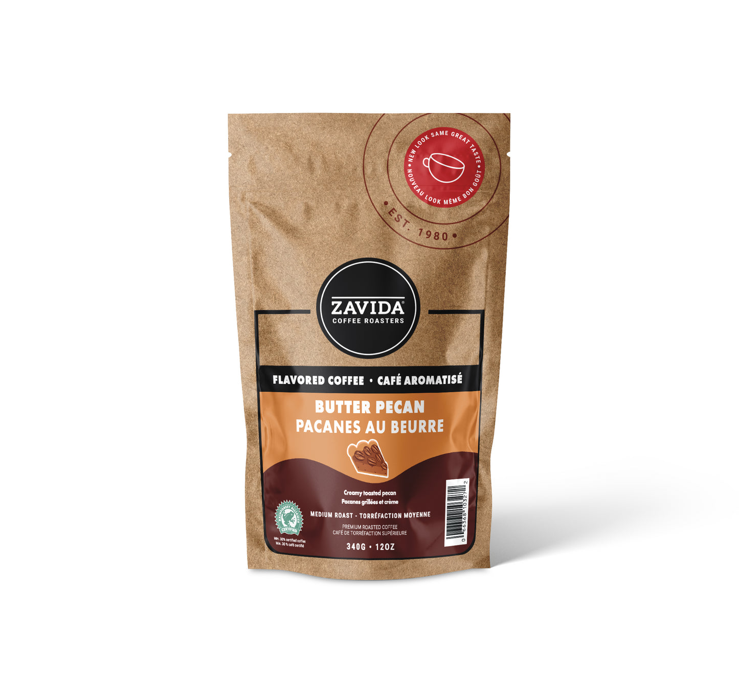 Cafea Zavida Butter Pecan - 340g boabe