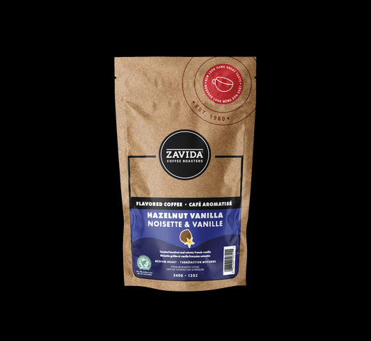 Cafea Zavida Hazelnut Vanilla - 340g boabe
