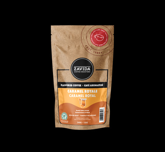 Cafea Zavida Caramel Royale - 340g boabe
