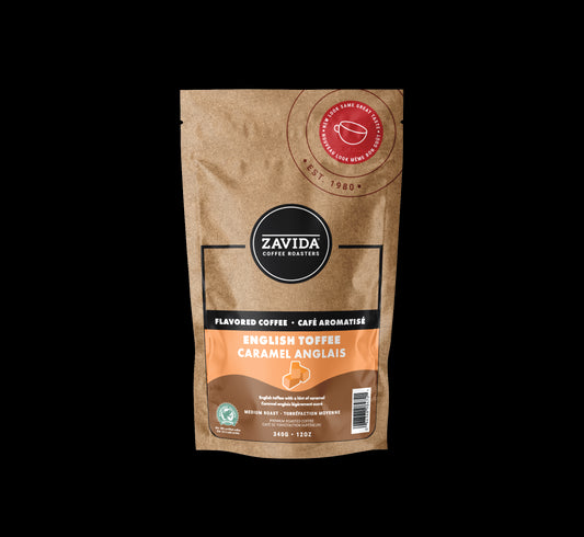 Cafea Zavida English Toffee - 340g boabe