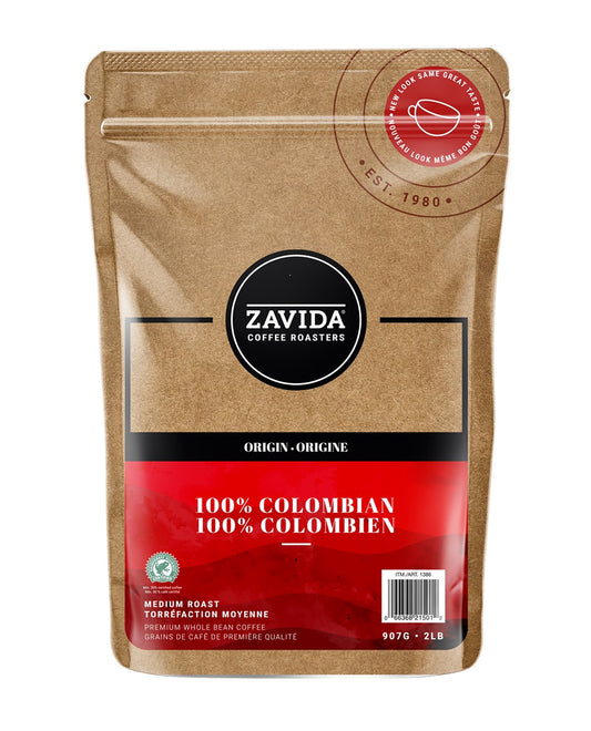 Cafea Zavida 100% Colombian - 907g boabe