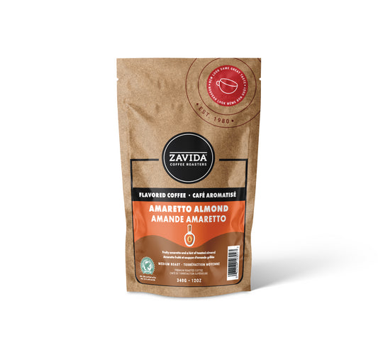 Cafea Zavida Amaretto Almond - 340g boabe