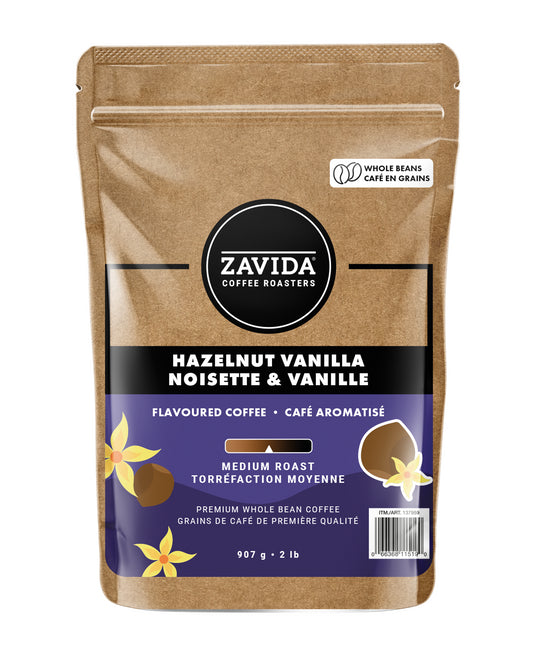 Cafea Zavida Hazelnut Vanilla - 907g boabe