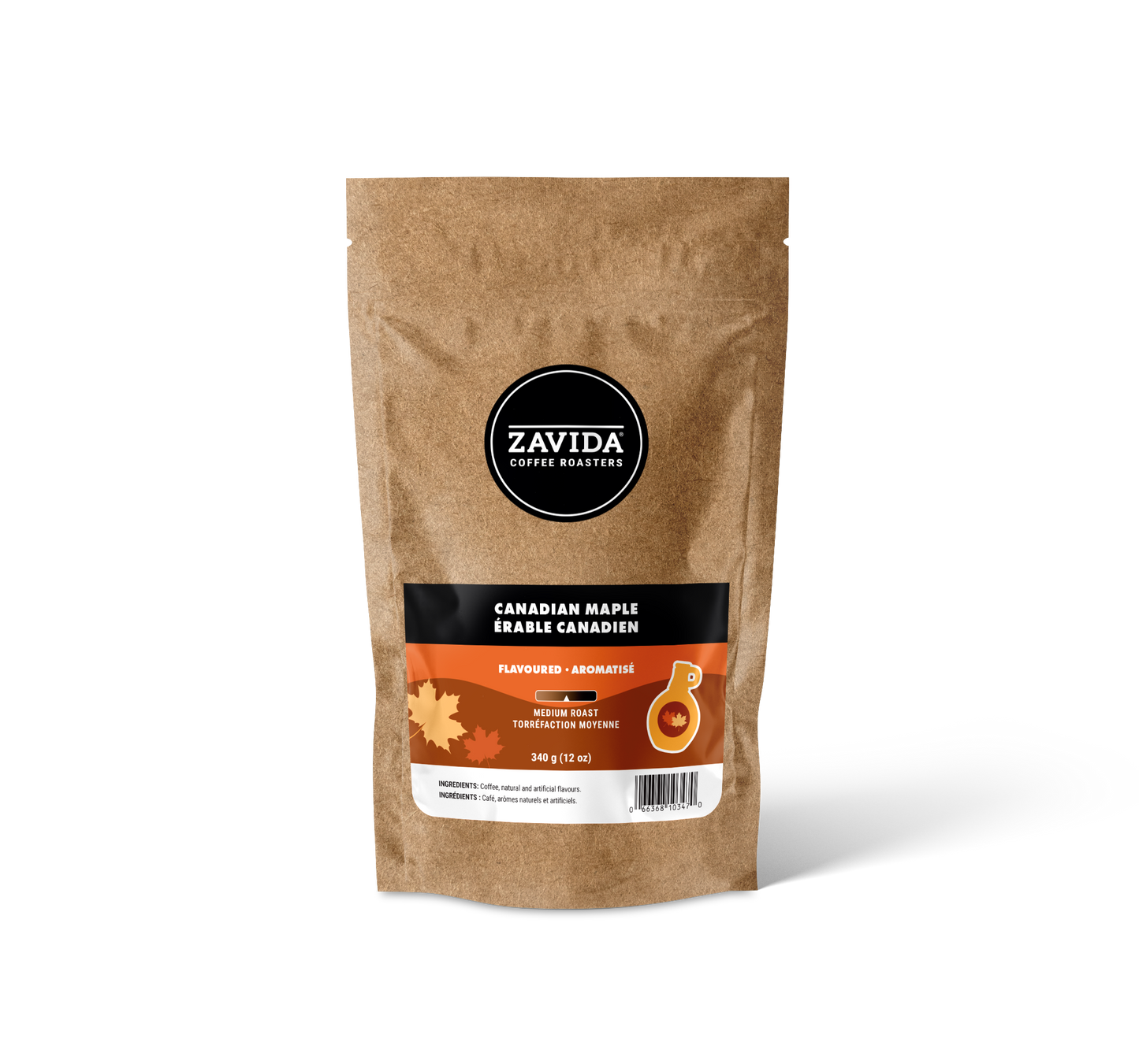Cafea Zavida Canadian Maple - 340g chicchi