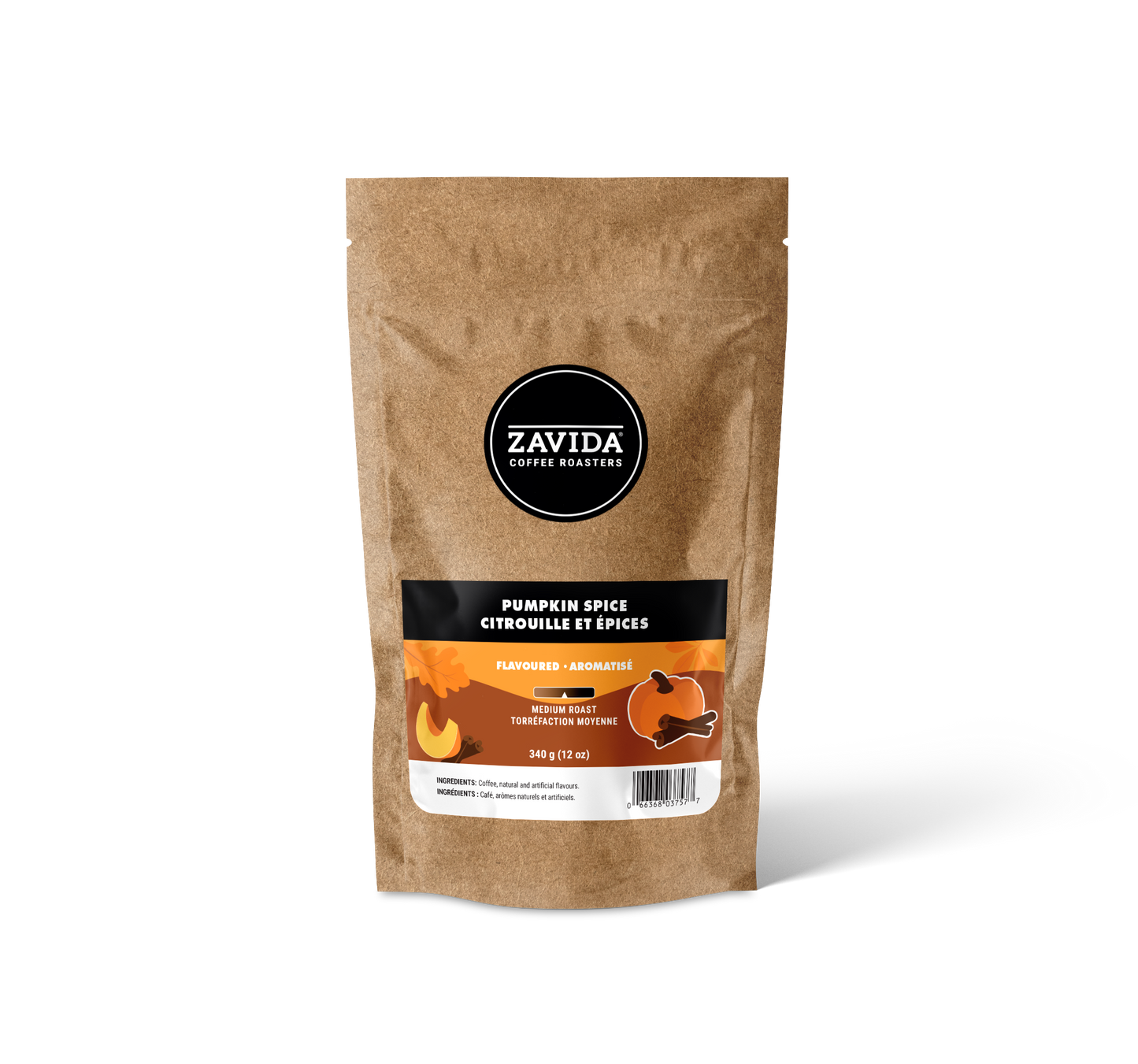 Cafea Zavida Pumpkin Spice - 340g chicchi